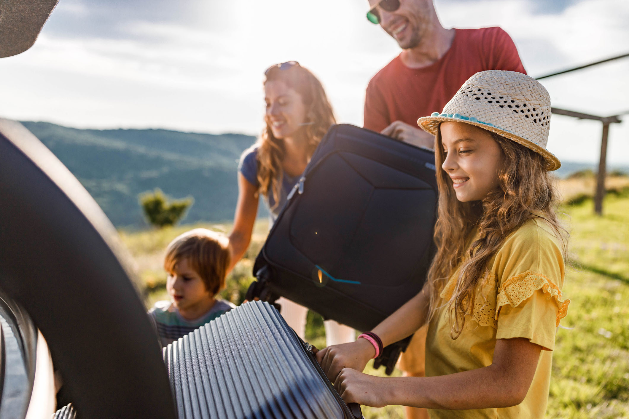 Familie op vakantie - ZEKUR Autoverzekering